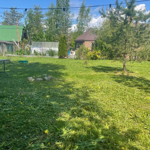 ЛЕНПОКОС - Покосили и собрали траву на садовом участке. Как всегда результатом довольны. | lenpokos.ru