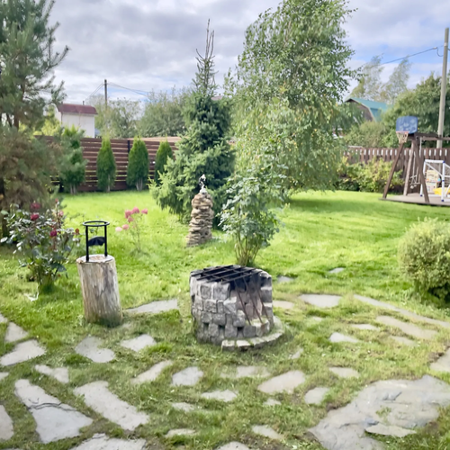 ЛЕНПОКОС - Покосили траву и подстригли газон на территории частного участка в ЛО | lenpokos.ru